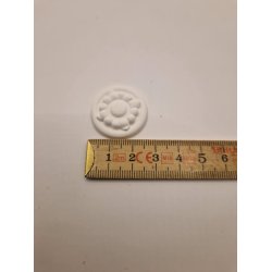 Rosette i gips (hndlavet) (2,7 cm)
