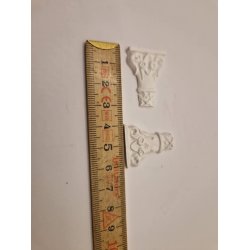 Stuk i gips hvid (hndlavet)