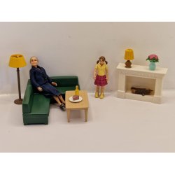 Schleich stander lampe uden strm i plastik (brugt)