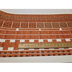 Murstens/flise tapet med struktur (nyt)