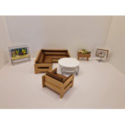 Lundby hjrnesofa (brugt/meget fin stand)