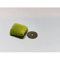 Grn velour pude (brugt)