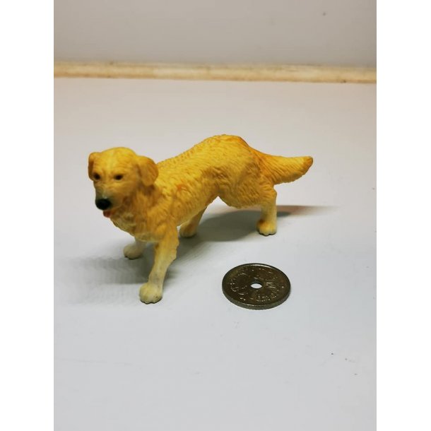 Grisling Tarif Ride Golden retriever scala 1:12 i plastik ((brugt) - Hunde - Frost miniature