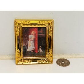 Billede af pige og hund (brugt)