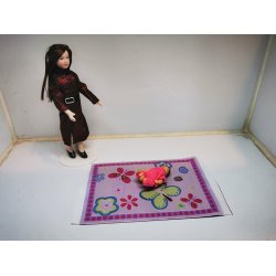 Tppe med sommerfugle (nyt) 13,5 x 10 cm