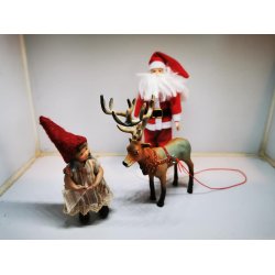 Rensdyr i resin til dukkehus scala 1:12 SENDES IKKE