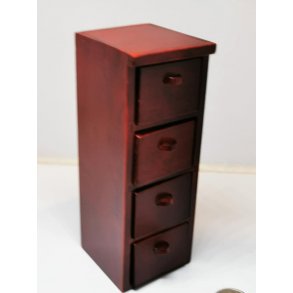 Arkivskab med skuffer i maghoni (nyt)