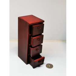 Arkivskab med skuffer i maghoni (nyt)