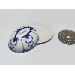 Bl Musselmalet fad med lg (nyt)