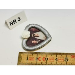 Brudebillede med slv rammer (hndlavet)