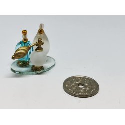 Parfume flasker p glas plade (ny)