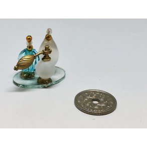 Parfume flasker p glas plade (ny)