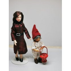 Rd kurv i tr (brugt)