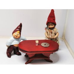 Glas med citron skive til Nissen eller dukkehus (ny)