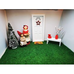 Rd stjerne med glimmer (ny)