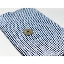 Stof mrkebl og hvid 29 x 29 cm