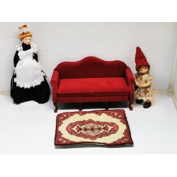 Hndbroderet tppe (hndlavet) 13 x 9 cm