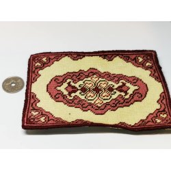 Hndbroderet tppe (hndlavet) 13 x 9 cm