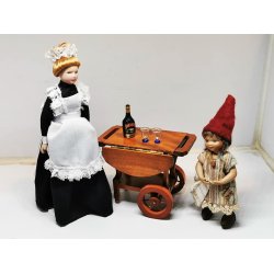 4 glas med bl fod (nye)