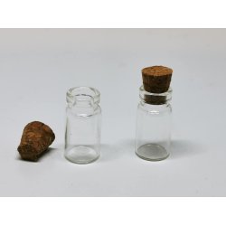 Glas med korkprop (ny)