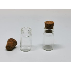 Glas med korkprop (ny)