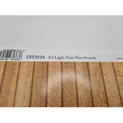 Planke gulv tapet i kraftig kvalitet DIY353A 40x29 cm (nyt)