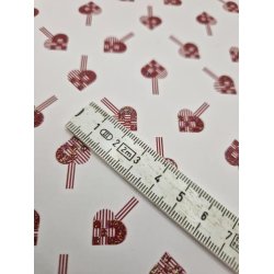 Vivi Gade designpapir flettede hjerter og iskrystaller 30,5 x 30,5 cm (nyt)