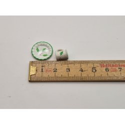 Julekop og tallerken i metal (nyt)