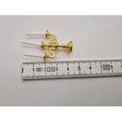 3 armet kandelaber/lysestage i metal inkl lys (ny)