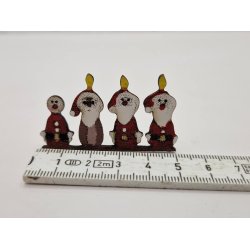 Chip og Chap i tr 3 x 5 cm mellem str. (hndlavet)