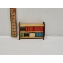 Lille reol med bger fra 1960'erne (gammel)