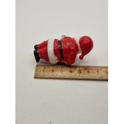 Julemand med guitar i plastik (gammel)