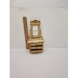 Kommode med spejl. Gottschalk fra omkring 1900 (antik)