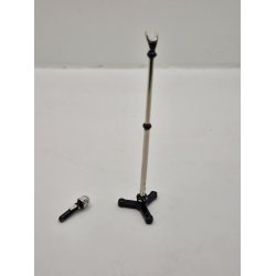 Mikrofon og stativ i metal (nyt)