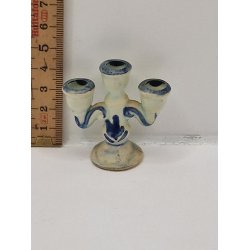 Lysestage i porceln (brugt)