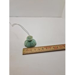 Grn tulipan Loftlampe med Lundby stik (gammel)