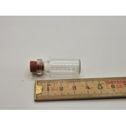 Glas med plastik prop (brugt)