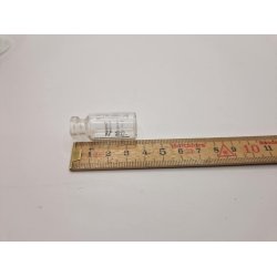 Glas med tekst (brugt)