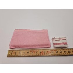 Madras og pude til brneseng (hndlavet)