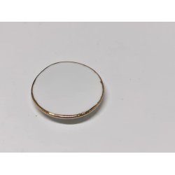 Tallerken med guld kant 2,5 cm (ny)