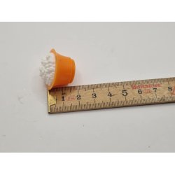 Skl med popcorn i plastik (brugt)