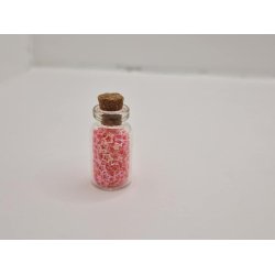 1. stk Glas krukke med indhold (ny)