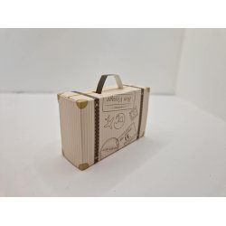 Kuffert eller gaveske i kraftig karton (fold selv) (ny)