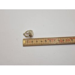 Lysestage med lys i plastik (antik)