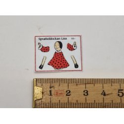 Sprlle dukke i papir (brugt)