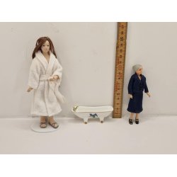 Badekar til dukkehus scala 1:24 i porceln (brugt)