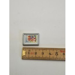 Lille brne billede (brugt) 2,4 x 1,7 cm