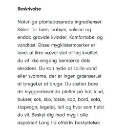 Ark med 6 stk Mygge plaster til, at stte p tjet