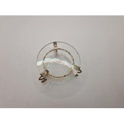 Rundt bord med glas plade (vintage)