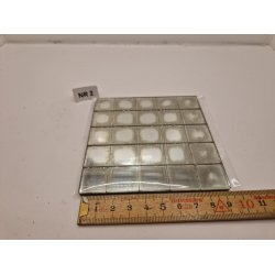 1 stk spejl (brugt/vintage) 9,8 x 9,8 cm